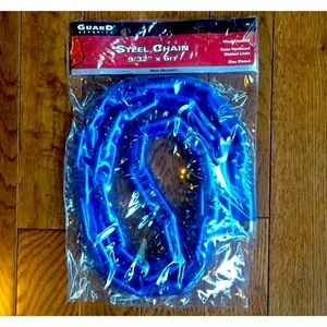 Steel Security Chain Hardened Heavy Duty Bike Gate 6 ft Vinyl Rust Resistant 6’